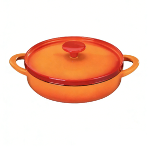 Gradient Color Cast Iron Short Pot