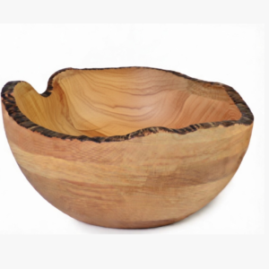 WDB Angled Round Wooden Salad Bowl