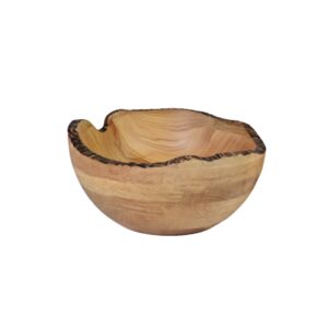 WDB Angled Round Wooden Salad Bowl