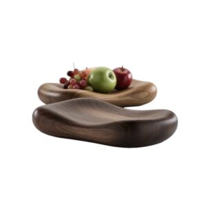 WDB Black Walnut Wood Fruit Bowl